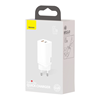 Picture of Lādētājs Baseus GaN2 Lite Quick Charger 1 x USB-C + 1 x USB 65W White