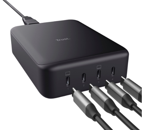 Изображение Lādētājs Trust Maxo 240W GaN 4-port USB-C Desk Charger