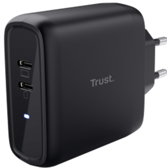 Picture of Lādētājs Trust Maxo 65W 2x USB-C Black