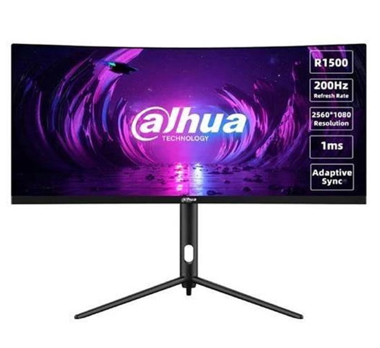 Изображение LCD Monitor|DAHUA|DHI-LM30-E330CA|30"|Gaming/Curved/21 : 9|Panel VA|2560x1080|21:9|200Hz|1 ms|Swivel|Tilt|Colour Black|LM30-E330CA