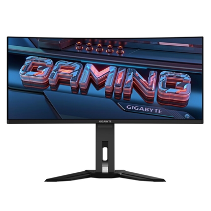 Attēls no LCD Monitor|GIGABYTE|MO34WQC EK|34"|Gaming/21 : 9|Panel OLED|3440x1440|21:9|175 ??|0.03 ms|Speakers|MO34WQCEK