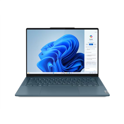 Attēls no LENOVO YOGA 7 PRO INTEL ULTRA 7 155H/14.5" 2.8K (2880X1800) OLED 400NITS GLOSSY, 100% P3, 120HZ, EYESAFE�, DOLBY� VISION�/16GB/1TB SSD/RTX4050_6GB/W11H/ENG (TIDAL TEAL)