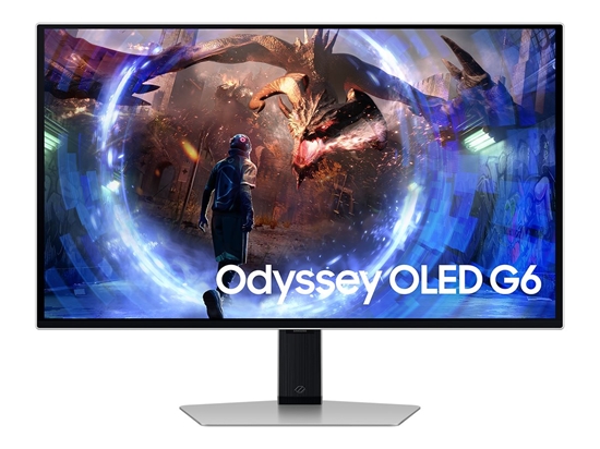 Изображение Monitor|SAMSUNG|27"|Gaming|Panel OLED|2560x1440|16:9|0.03 ms|Swivel|Pivot|Height adjustable|Tilt|Colour Silver|LS27DG602SUXEN