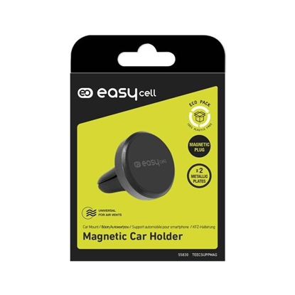 Attēls no Magnetic Airvent Car Holder By Easycell Black