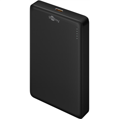 Изображение Goobay Magnetic Wireless Power Bank | 70183 | 10000 mAh | USB-C | Black