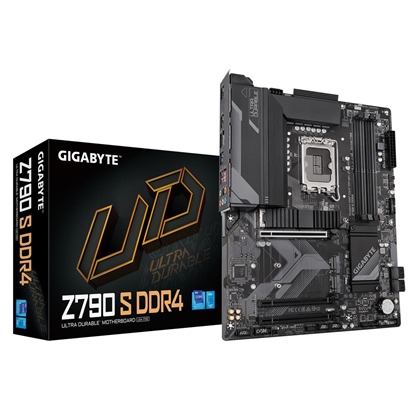 Изображение Mainboard|GIGABYTE|Intel Z790|LGA1700|ATX|Memory DDR4|2xPCI-Express 3.0 1x|1xPCI-Express 4.0 16x|3xM.2|1xHDMI|1xDisplayPort|1xUSB 2.0|4xUSB 3.2 type B|1xUSB 3.2|1xUSB-C|1xOptical S/PDIF|1xRJ45|6xAudio port|Z790SDDR4