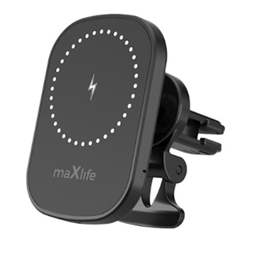 Picture of Maxlife MXCH-16 Magnetic Car Holder + Wireless Charging 15W