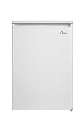 Attēls no Midea Refrigerator | MDRD168FGE01 | Energy efficiency class F | Free standing | Larder | Height 84.5 cm | Fridge net capacity 97 L | Freezer net capacity 16 L | 39 dB | White