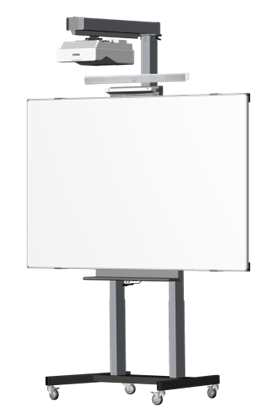 Picture of Mobile motorized 100 inch projection white board system for Epson interactive short throw projectors