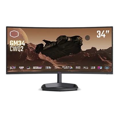 Изображение Monitor 34 cale GM34-CWQ2 UWQHD 180 Hz HDMI DP USB-C USB-B kontrola wysokości 0-80 mm Głośnik