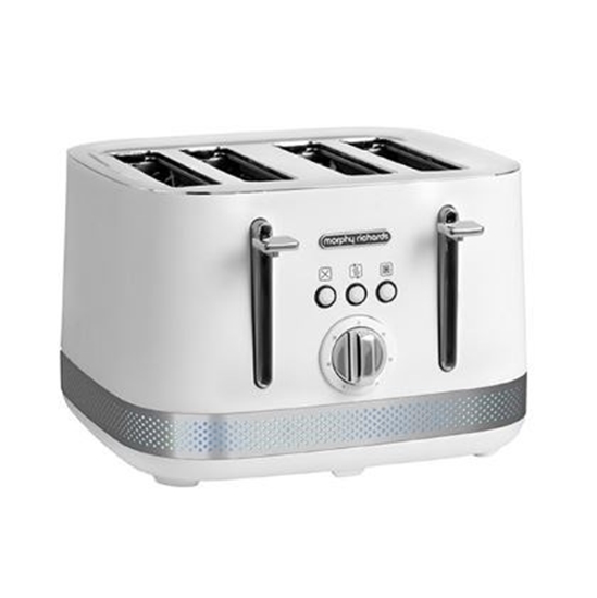 Изображение Morphy Richards Illumination white 4 slice toaster