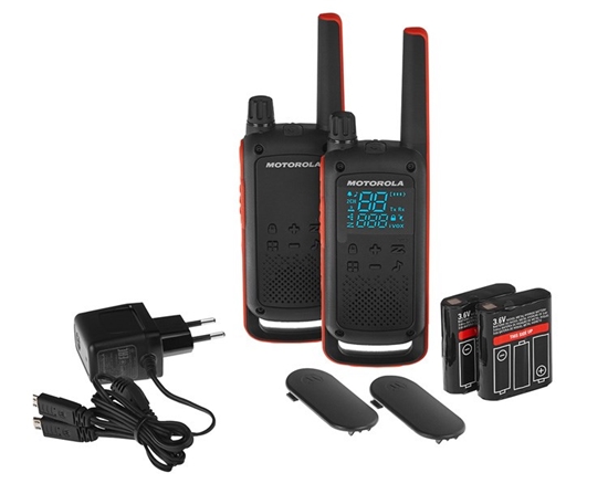 Picture of Motorola T82 Twin Pack two-way radio 16 channels Black,Orange