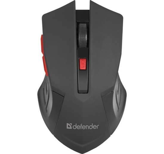 Изображение MOUSE DEFENDER ACCURA MM-275 RF BLACK & RED OPTICAL 1600DPI 6P