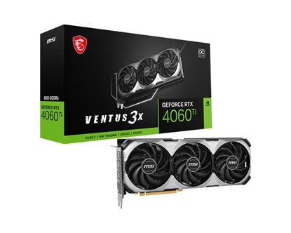 Attēls no MSI VENTUS GeForce RTX 4060 Ti 3X E 8G OC NVIDIA 8 GB GDDR6