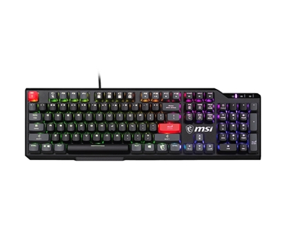 Attēls no MSI Vigor GK41 Dusk LR US keyboard Gaming USB QWERTY English Black