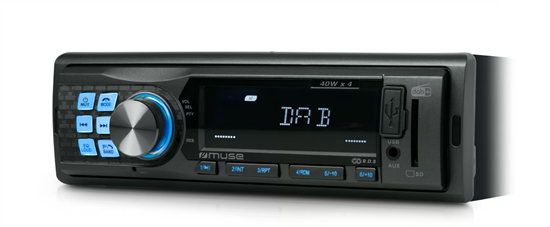 Изображение Muse DAB Car Radio | M-198 DAB | USB port | AUX in | Bluetooth | FM radio