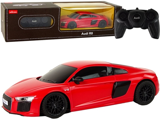 Picture of Nuotoliniu būdu valdomas automobilis Audi R8, 1:24, raudonas