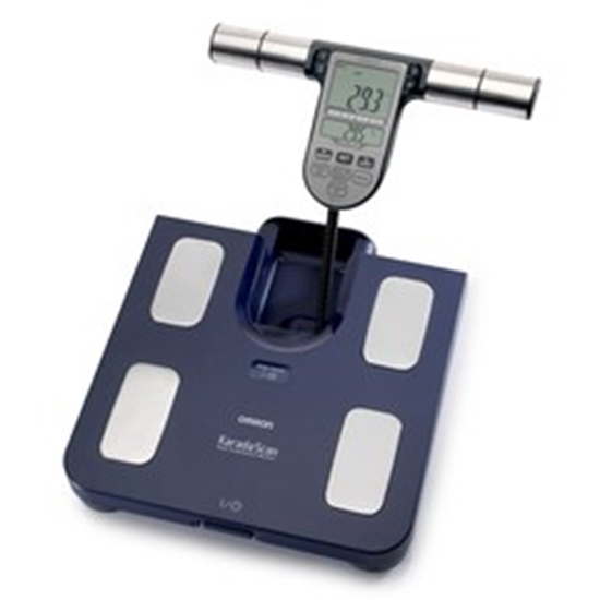 Picture of Omron BF511 Square Blue Electronic personal scale