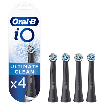 Attēls no Oral-B | Toothbrush replacement | iO Ultimate Clean | Heads | For adults | Number of brush heads included 4 | Number of teeth brushing modes Does not apply | Black