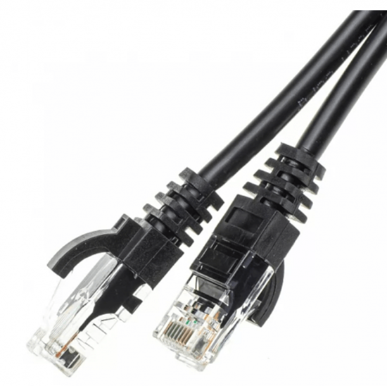 Изображение Patch cord | Patch Kabelis | Patch cable | 7m | CAT5E | UTP | 7 m | ElectroBase ® | Melns | LSZH