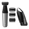 Picture of Philips 5000 series showerproof body groomer BG5020/15 long attachment for hard to reach areas,  skin friendly shaver 3 click-on combs