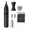 Picture of Philips Nose and ear trimmer NT5650/16 100% waterproof, AA-battery included, , precision comb, 2 eyebrow combs 3mm/5mm, on/off button, black