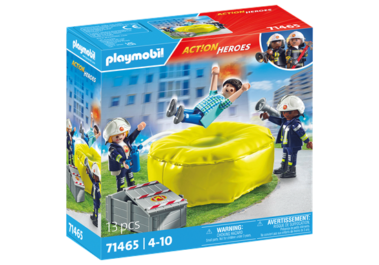 Изображение PLAYMOBIL ACTION HEROES Ugniagesiai ir oro pagalvė 71465