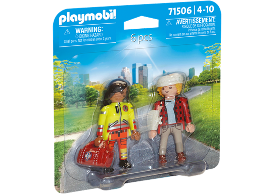 Picture of PLAYMOBIL DUOPACKS Paramedikas ir pacientas 71506