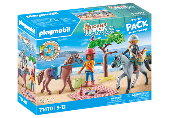 Picture of PLAYMOBIL HORSES OF WATERFALL Amelios ir Beno jodinėjimas paplūdimyje 71470