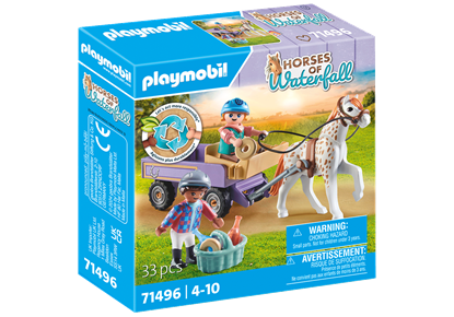 Picture of PLAYMOBIL HORSES OF WATERFALL Ponių vežimas 71496