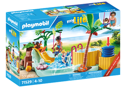 Picture of Playmobil PLAYMOBIL MY LIFE Children's pool with whirlpool 71529