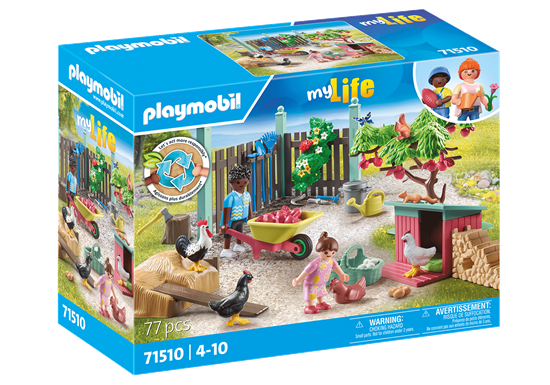 Picture of PLAYMOBIL MY LIFE Vištidė namo kieme 71510