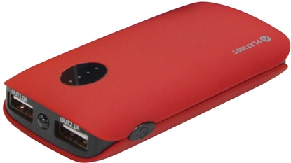 Attēls no Platinet power bank 5000mAh 2xUSB, red (42411)