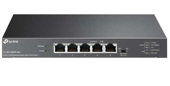 Picture of Switch|TP-LINK|TL-SG105PP-M2|Desktop/pedestal|5x2.5GbE|TL-SG105PP-M2