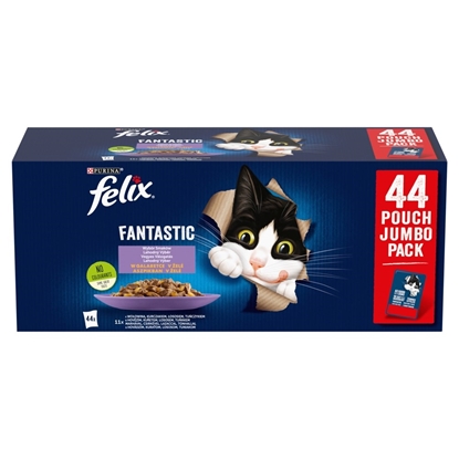 Attēls no PURINA Felix Fantastic Mix in jelly - wet cat food - 44 x 85g