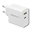 Attēls no Qoltec 51718 Charger | 45W | 5-20V | 2.4-3A | USB type C PD | USB | White