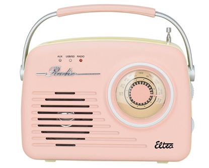 Изображение Radio LUIZA RETRO SP-11 MP3 USB SD Różowe