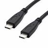 Изображение ROLINE GREEN USB 3.2 Gen 2 Cable, PD (Power Delivery) 20V5A, with Emark, C-C, M/M, black, 1 m