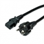 Изображение ROLINE Power Cable, straight IEC Connector, black, 1.8 m