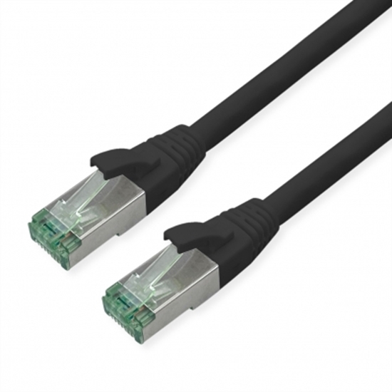 Изображение Roline Recycled Material ROLINE RM S/FTP (PiMF) Patch Cord Cat.6A, black, 0.3 m