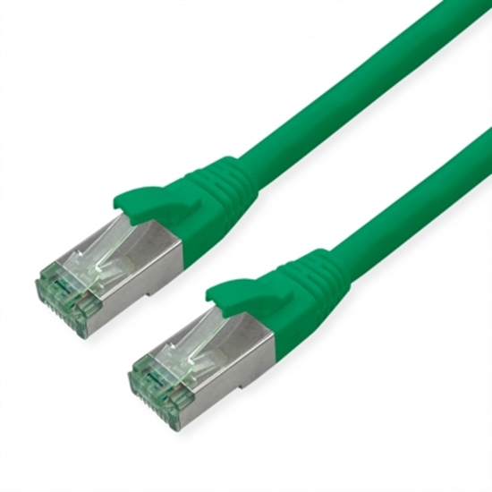 Picture of Roline Recycled Material ROLINE RM S/FTP (PiMF) Patch Cord Cat.6A, green, 0.3 m