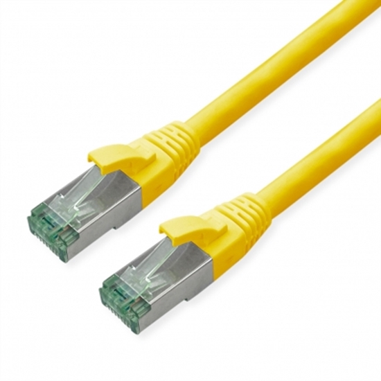 Picture of Roline Recycled Material ROLINE RM S/FTP (PiMF) Patch Cord Cat.6A, yellow, 0.3 m