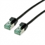 Picture of Roline Recycled Material ROLINE RM U/FTP DataCenter Patch Cord Cat.6A (Class EA), slim, black, 0.15 m