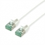 Picture of Roline Recycled Material ROLINE RM U/FTP DataCenter Patch Cord Cat.6A (Class EA), slim, white, 0.15 m