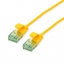 Attēls no Roline Recycled Material ROLINE RM UTP Data Center Patch Cord Cat.6A (Class EA), Slim, yellow, 0.15 m