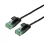 Изображение ROLINE RM UTP Data Center Patch Cord Cat.6A (Class EA), Slim, black, 0.15 m