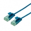 Изображение ROLINE RM UTP Data Center Patch Cord Cat.6A (Class EA), Slim, blue, 0.15 m