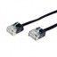 Attēls no ROLINE Traveller UTP Patch Cord, Cat.6A (Class EA), extra-flat, black, 0.5 m