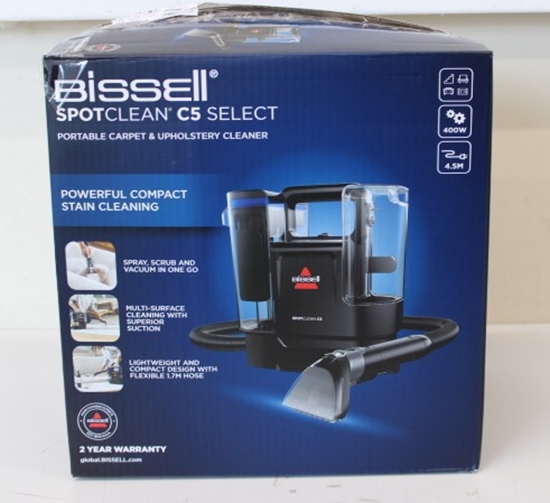 Изображение SALE OUT.  | Bissell SpotClean C5 Select Portable Carpet and Upholstery Cleaner | 3928N | Corded operating | Handheld | Washing function | 400 W | Black/Blue | Warranty 24 month(s) | UNPACKED, USED, SCRATCHED, MISSING THE LIQUID BOTTLE