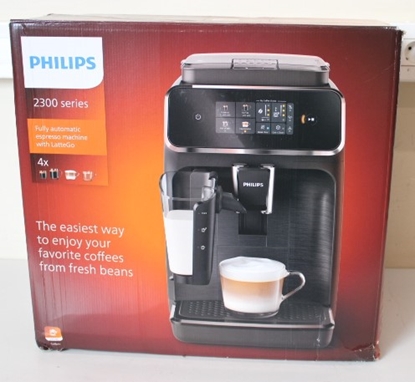 Attēls no SALE OUT. Philips EP2336/40 Coffee maker, Fully automatic, Black | Philips Coffee maker | EP2336/40 | Pump pressure 15 bar | Built-in milk frother | Fully Automatic | 1500 W | Black | DAMAGED PACKAGING